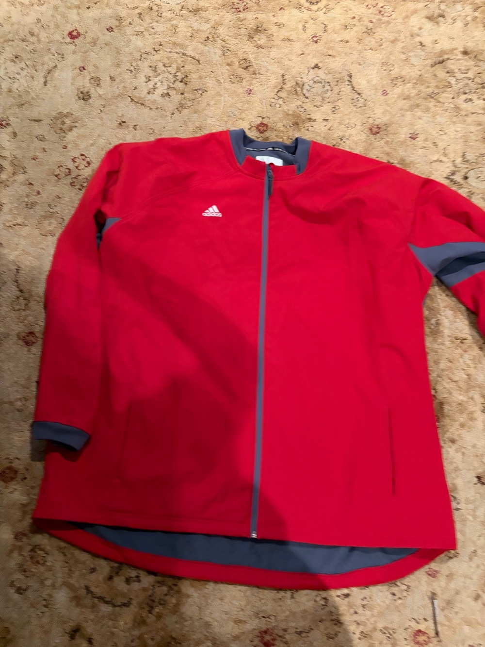 Adidas Men’s Red Full-Zip Athletic Jacket Like New Coach athletic athleisure
